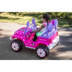 KidTrax Kid Trax 6V Disney Minnie Mouse Flower Power 4x4 Powered Ride-On - Pink -Disney Toys Sales unnamed file 1277