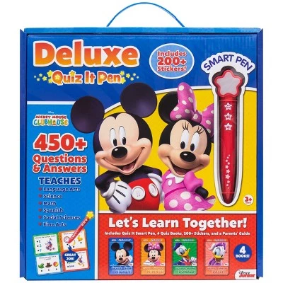 Pi Kids Disney Mickey Mouse Clubhouse Mickey & Minnie Mouse Deluxe Quiz It Pen with 4 Books and Bonus Stickers 3 Pi Kids Disney Mickey Mouse Clubhouse Mickey & Minnie Mouse Deluxe Quiz It Pen with 4 Books and Bonus Stickers