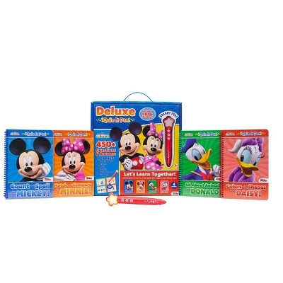 Pi Kids Disney Mickey Mouse Clubhouse Mickey & Minnie Mouse Deluxe Quiz It Pen with 4 Books and Bonus Stickers 4 Pi Kids Disney Mickey Mouse Clubhouse Mickey & Minnie Mouse Deluxe Quiz It Pen with 4 Books and Bonus Stickers - Image 2