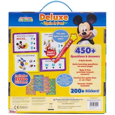 Pi Kids Disney Mickey Mouse Clubhouse Mickey & Minnie Mouse Deluxe Quiz It Pen with 4 Books and Bonus Stickers 9 Pi Kids Disney Mickey Mouse Clubhouse Mickey & Minnie Mouse Deluxe Quiz It Pen with 4 Books and Bonus Stickers - Image 7