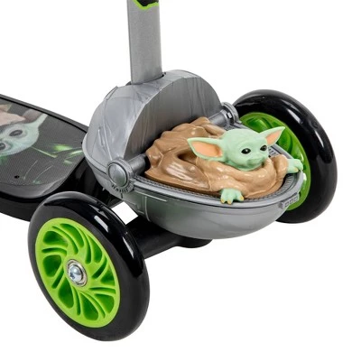 Huffy Star Wars Grogu 3 Wheel Kids' Kick Scooter - Black 5 Huffy Star Wars Grogu 3 Wheel Kids' Kick Scooter - Black - Image 3