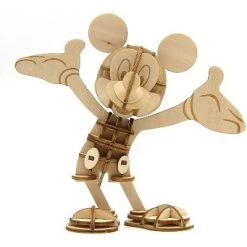 Incredibuilds Disney Mickey Mouse Book & Wood Model Figure Kit