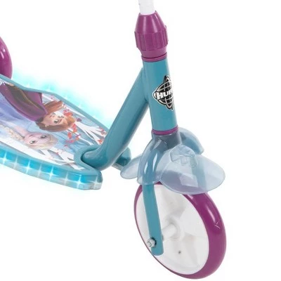 Huffy Frozen 2 3 Wheel Kids' Kick Scooter with LED Lights - Teal 4 Huffy Frozen 2 3 Wheel Kids' Kick Scooter with LED Lights - Teal - Image 2