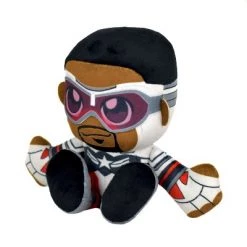 Bleacher Creatures Marvel Captain America (Sam Wilson) 8" Kuricha Sitting Plush- Soft Chibi Inspired Toy