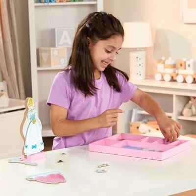 Melissa & Doug Melissa & Doug Disney Cinderella and Belle and Rapunzel Magnetic Dress-Up Wooden Dolls 3 Melissa & Doug Melissa & Doug Disney Cinderella and Belle and Rapunzel Magnetic Dress-Up Wooden Dolls