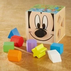 Melissa & Doug Melissa & Doug Mickey Mouse & Friends Wooden Shape Sorting Cube