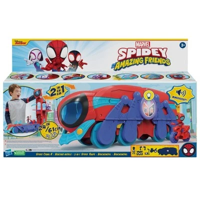 Spider-Man Spidey and his Amazing Friends Spider Crawl-R 2-in-1 Deluxe Headquarters Playset 3 Spider-Man Spidey and his Amazing Friends Spider Crawl-R 2-in-1 Deluxe Headquarters Playset