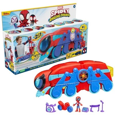 Spider-Man Spidey and his Amazing Friends Spider Crawl-R 2-in-1 Deluxe Headquarters Playset 4 Spider-Man Spidey and his Amazing Friends Spider Crawl-R 2-in-1 Deluxe Headquarters Playset - Image 2