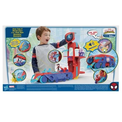 Spider-Man Spidey and his Amazing Friends Spider Crawl-R 2-in-1 Deluxe Headquarters Playset 5 Spider-Man Spidey and his Amazing Friends Spider Crawl-R 2-in-1 Deluxe Headquarters Playset - Image 3