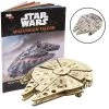 Incredibuilds Star Wars Millenium Falcon Book & Wood Model Figure Kit