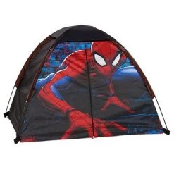 Exxel Outdoors Exxel Marvel Spiderman Kids 4 Piece Outdoor Camping Kit with Floorless Dome Tent, Youth Sized Sleeping Bag, Backpack, and LED Flashlight -Disney Toys Sales unnamed file 4116