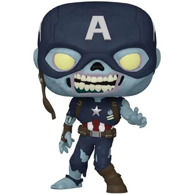 Funko Marvel What If? Funko POP Vinyl Figure | Zombie Captain America 3 Funko Marvel What If? Funko POP Vinyl Figure | Zombie Captain America
