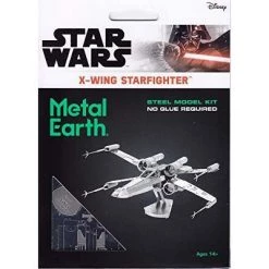 Metal Earth X-Wing Star Fighter 3D Metal Model Kit, Star Wars Series, Challenging Difficulty, 2 Sheets -Disney Toys Sales unnamed file 4490