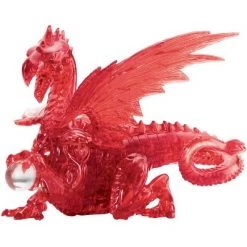 Bepuzzled Deluxe Crystal: Red Dragon 3D Puzzle 56pc