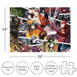 AQUARIUS Marvel Panels 500 Piece Jigsaw Puzzle