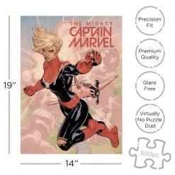 AQUARIUS Captain Marvel Cover 500 Piece Jigsaw Puzzle
