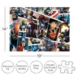 AQUARIUS Marvel Captain America Panels 500 Piece Jigsaw Puzzle