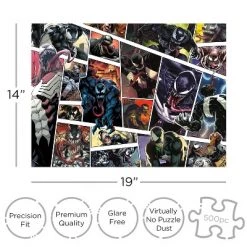 AQUARIUS Marvel Venom Panels 500 Piece Jigsaw Puzzle