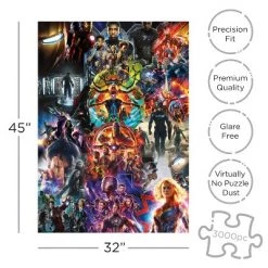 AQUARIUS Marvel Marvel Cinematic Universe Collage 3000 Piece Jigsaw Puzzle