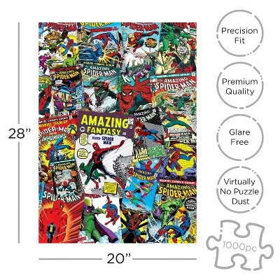 AQUARIUS Marvel Spider-Man Collage 1000 Piece Jigsaw Puzzle 3 AQUARIUS Marvel Spider-Man Collage 1000 Piece Jigsaw Puzzle