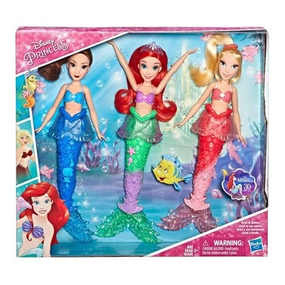Disney Princess Ariel and Sisters Fashion Dolls, 3pk of Mermaid Dolls (Target Exclusive) 3 Disney Princess Ariel and Sisters Fashion Dolls, 3pk of Mermaid Dolls (Target Exclusive)